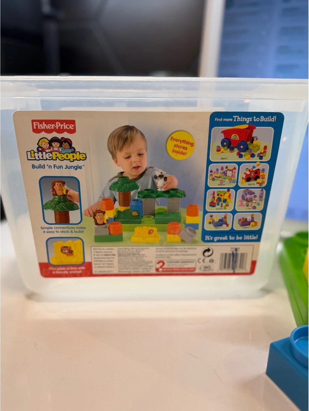 2007 Fisher-Price Little People Build 'n Fun Jungle Building Blocks Set